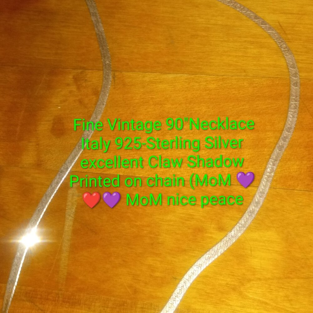 Solid Silver Necklace Italy